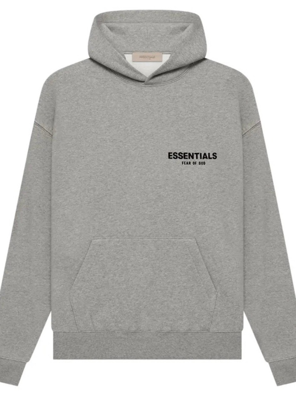 Essential fear of god dark oatmeal hoodie
